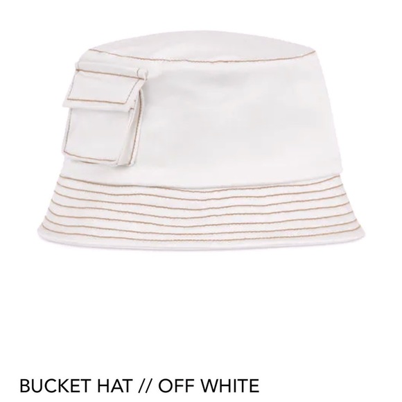 LAINA Rauma white denim bucket hat - Picture 1 of 7